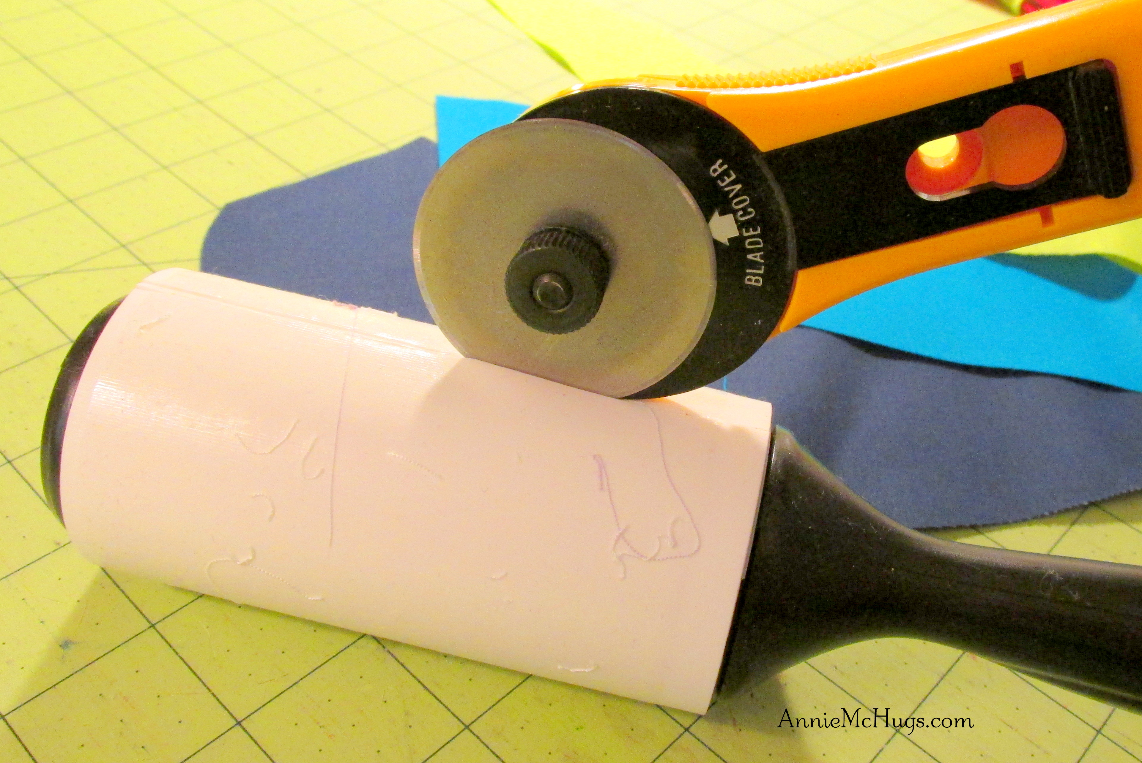 DIY:  Lint Roller Repurposed into a Thread Catcher